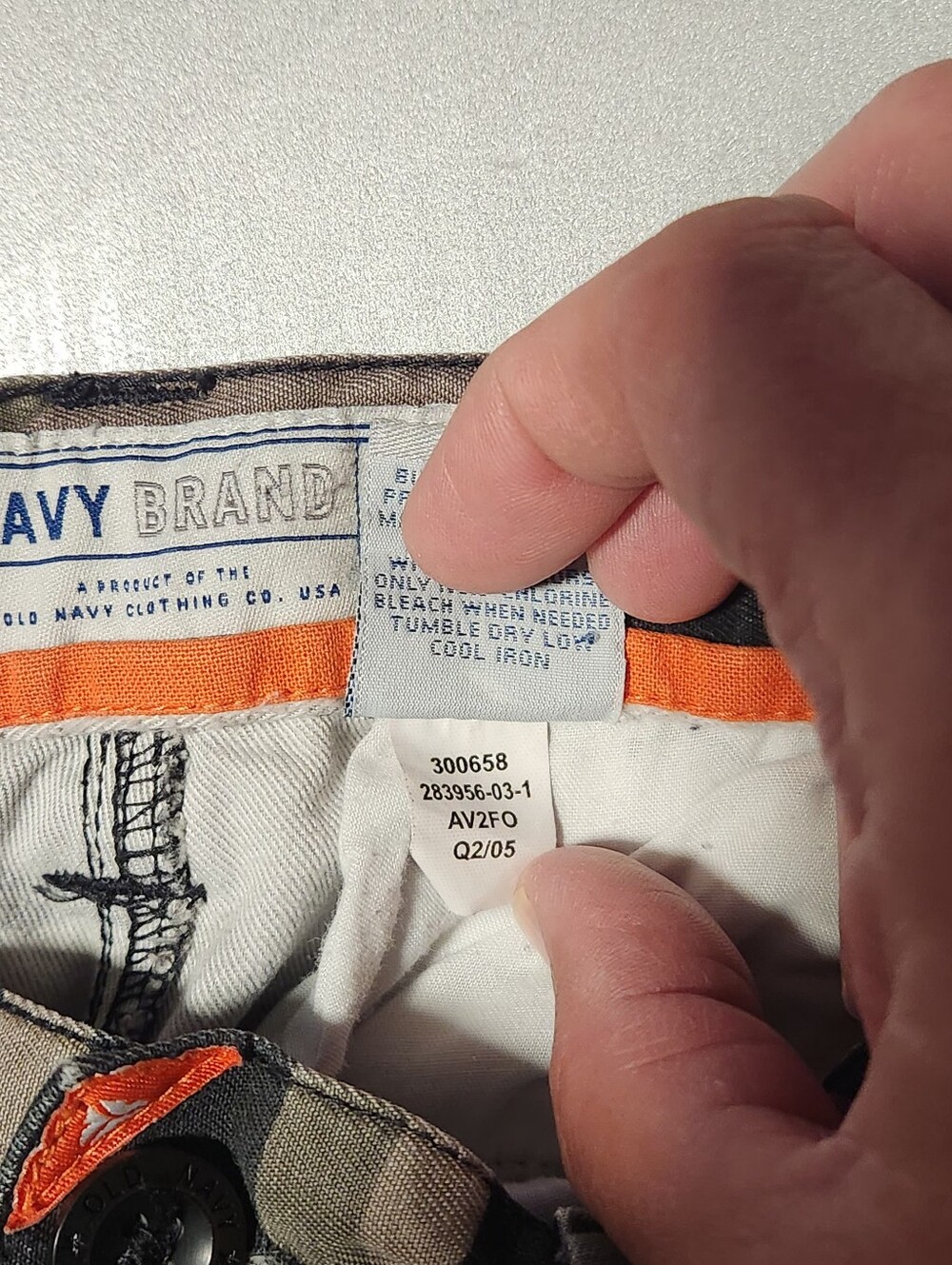 Vintage Y2K Old Navy Boys Camo Cargo Shorts Size 7 Camouflage Pockets 2005 - Picture 4 of 12